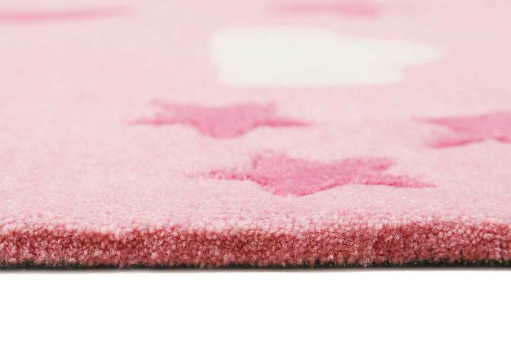 LaLeLu Teppich pink Kurzflor rechteckig