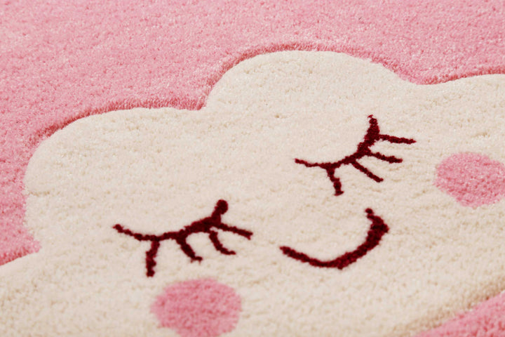 LaLeLu Teppich pink Kurzflor rechteckig