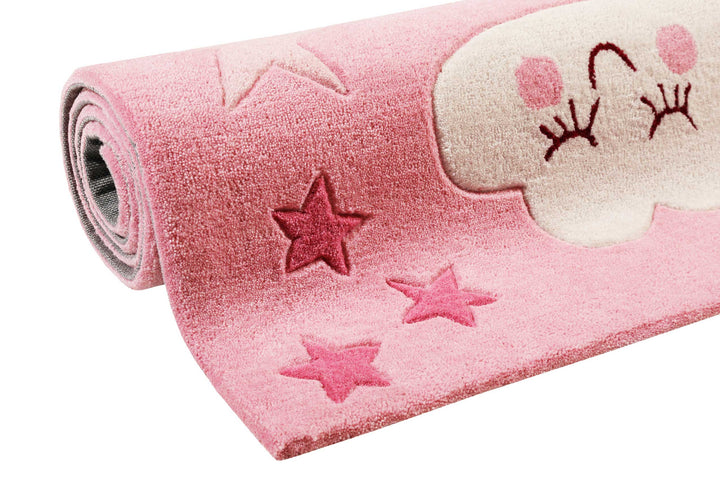 LaLeLu Teppich pink Kurzflor rechteckig