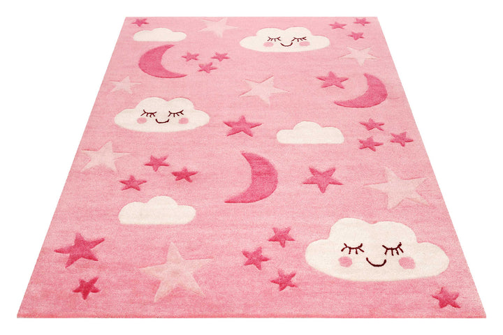 LaLeLu Teppich pink Kurzflor rechteckig