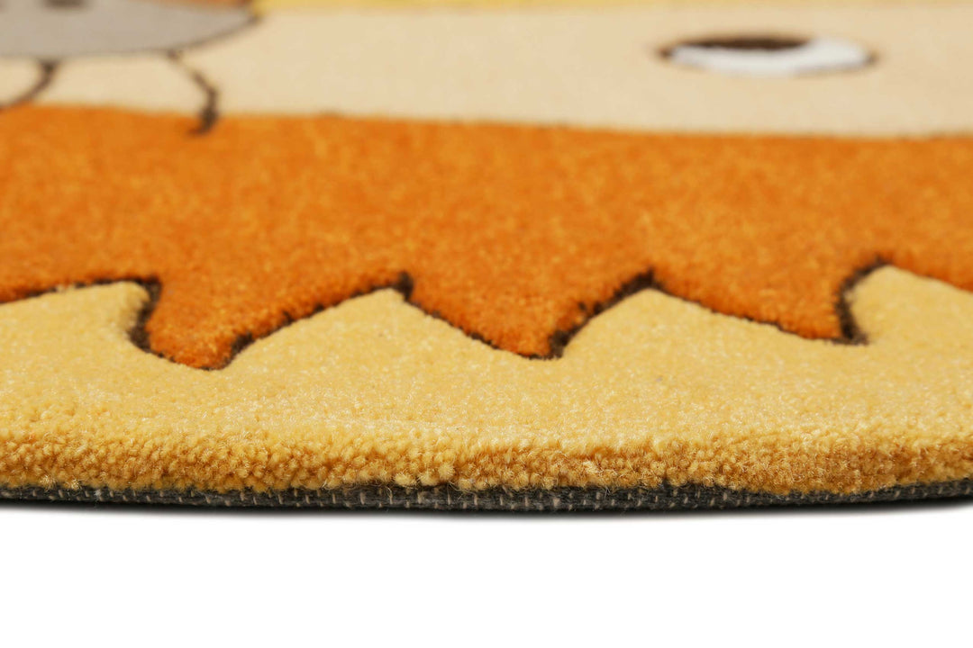 Linus Teppich orange Kurzflor rechteckig