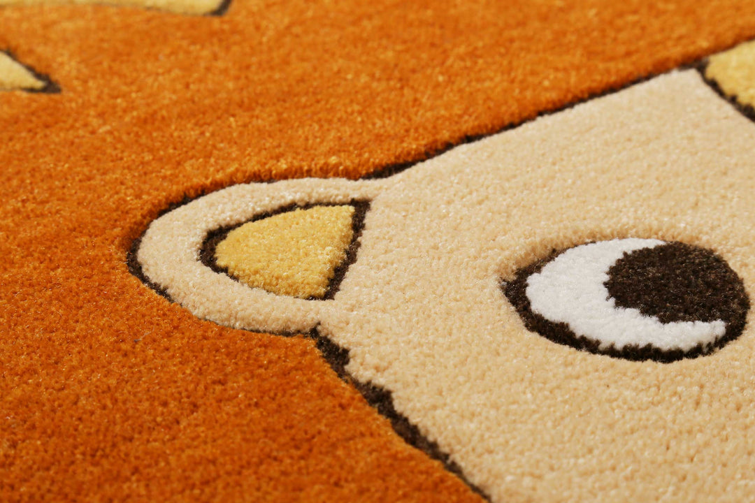 Linus Teppich orange Kurzflor rechteckig