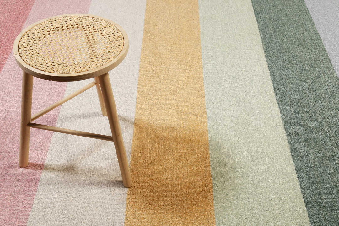 Lio Teppich pastell bunt Kurzflor rechteckig