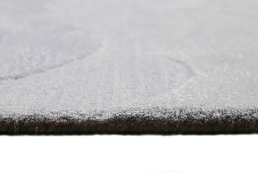 Mika Teppich blau Kurzflor rechteckig