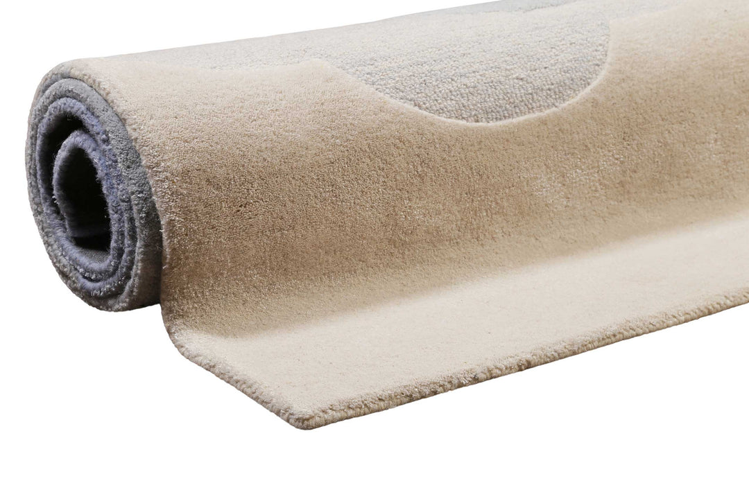 Mika Teppich blau Kurzflor rechteckig