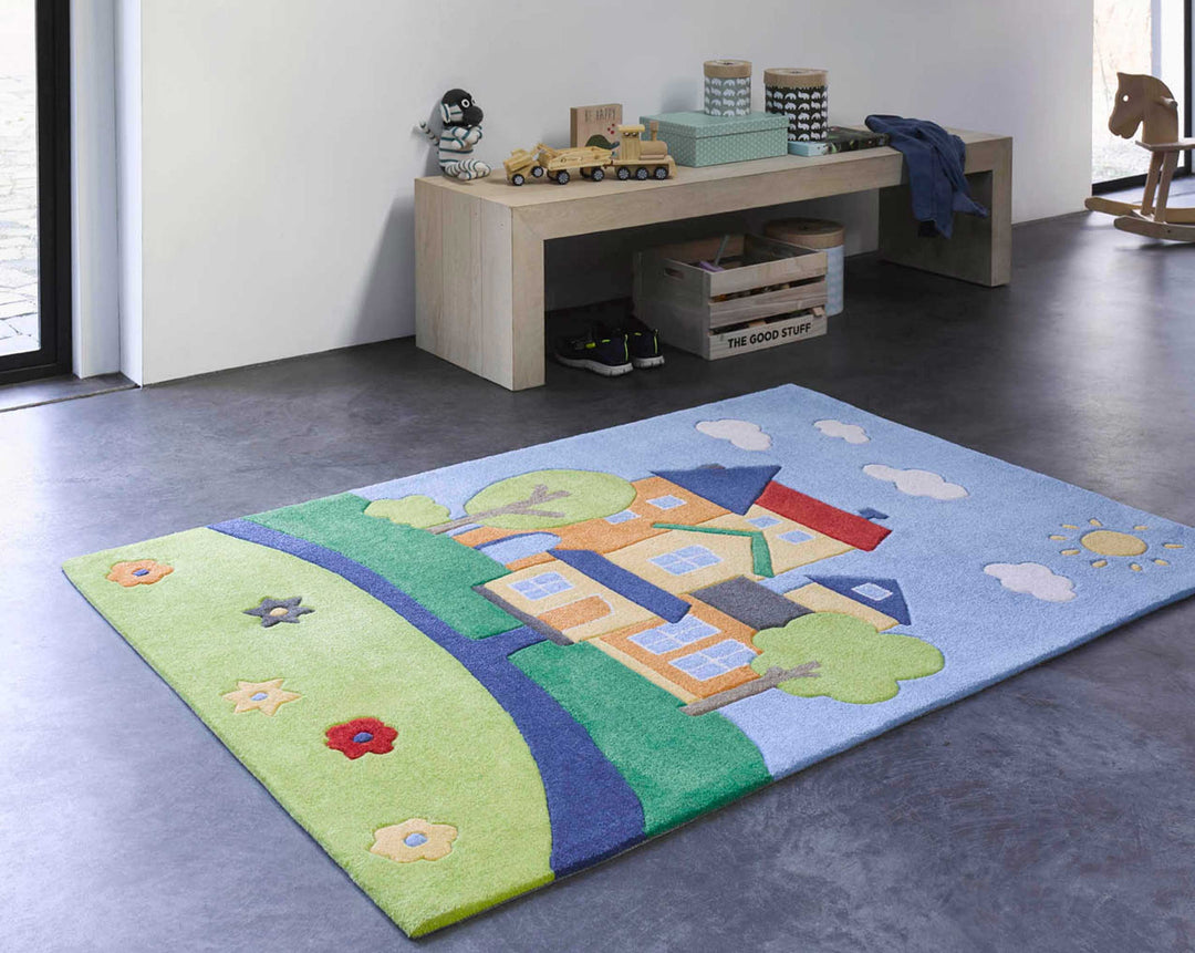 Villa Villakulla Teppich multicolor Kurzflor rechteckig