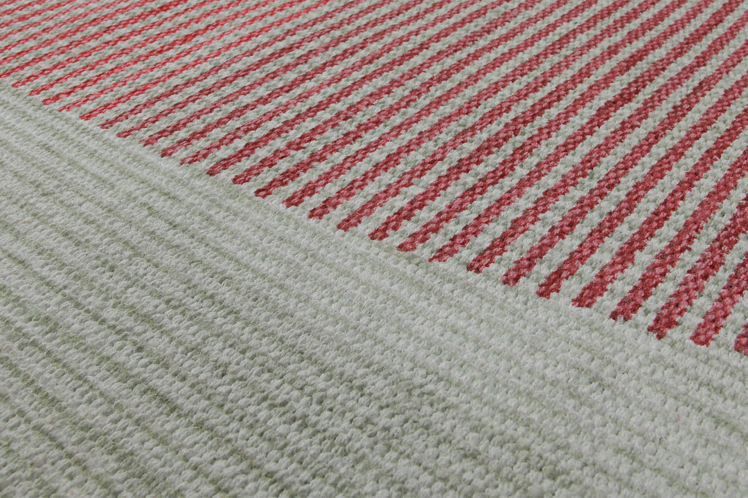 160x230 Teppich Wohnzimmer Sanfte Geometrie – Skandi-Handwebteppich mit Pastellakzent