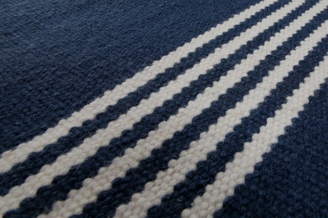 160x230 Teppich Wohnzimmer Marine Spirit – Klassischer Hamptons-Teppich in tiefem Navy