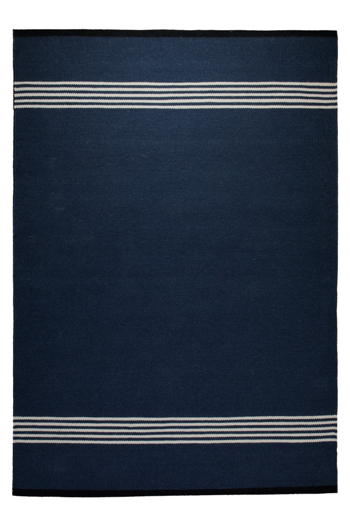 160x230 Teppich Wohnzimmer Marine Spirit – Klassischer Hamptons-Teppich in tiefem Navy