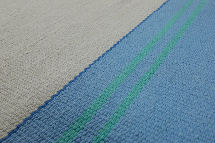 160x230 Teppich Wohnzimmer Summer Vibes – Sommerteppich in frischen Blautönen