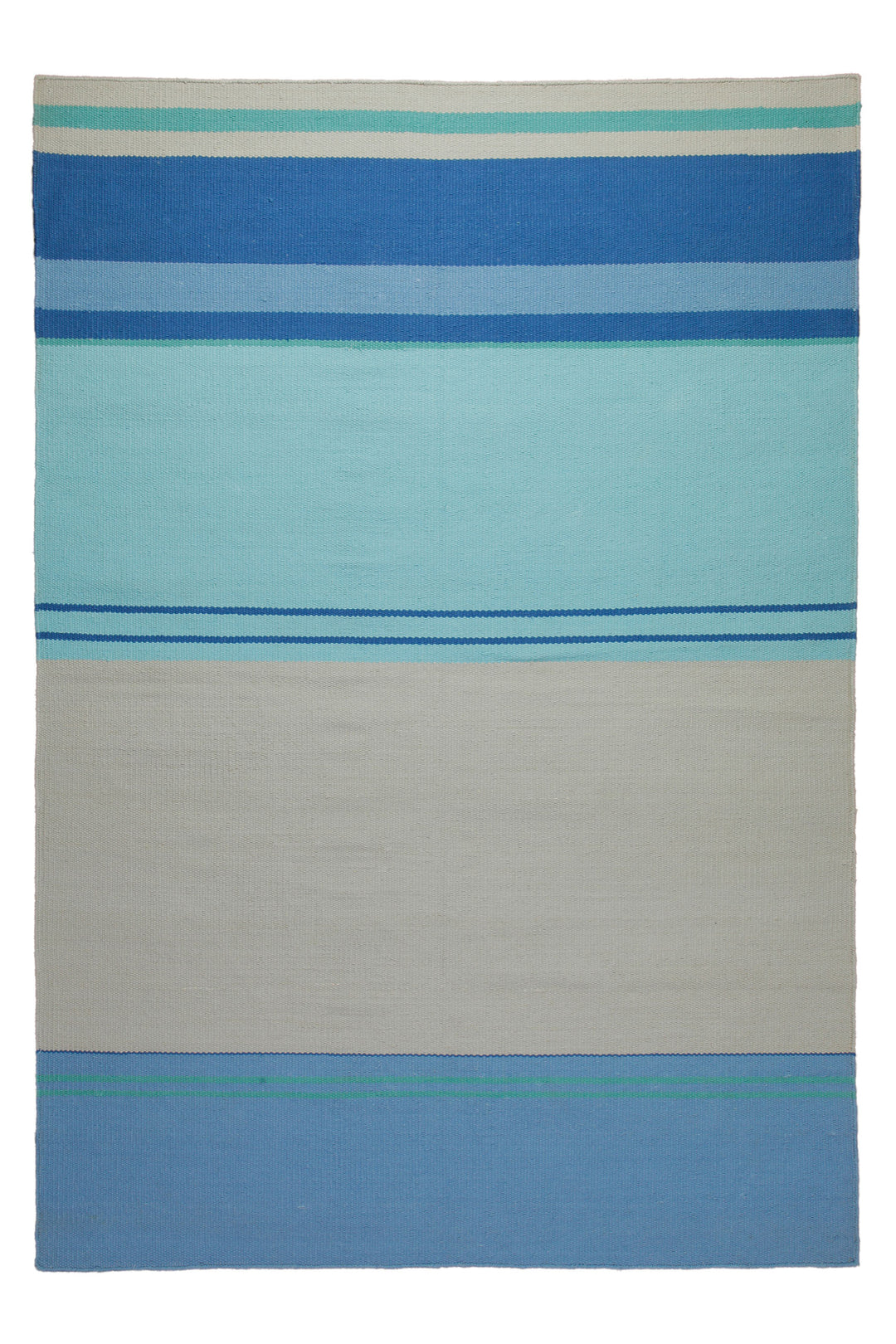 160x230 Teppich Wohnzimmer Summer Vibes – Sommerteppich in frischen Blautönen