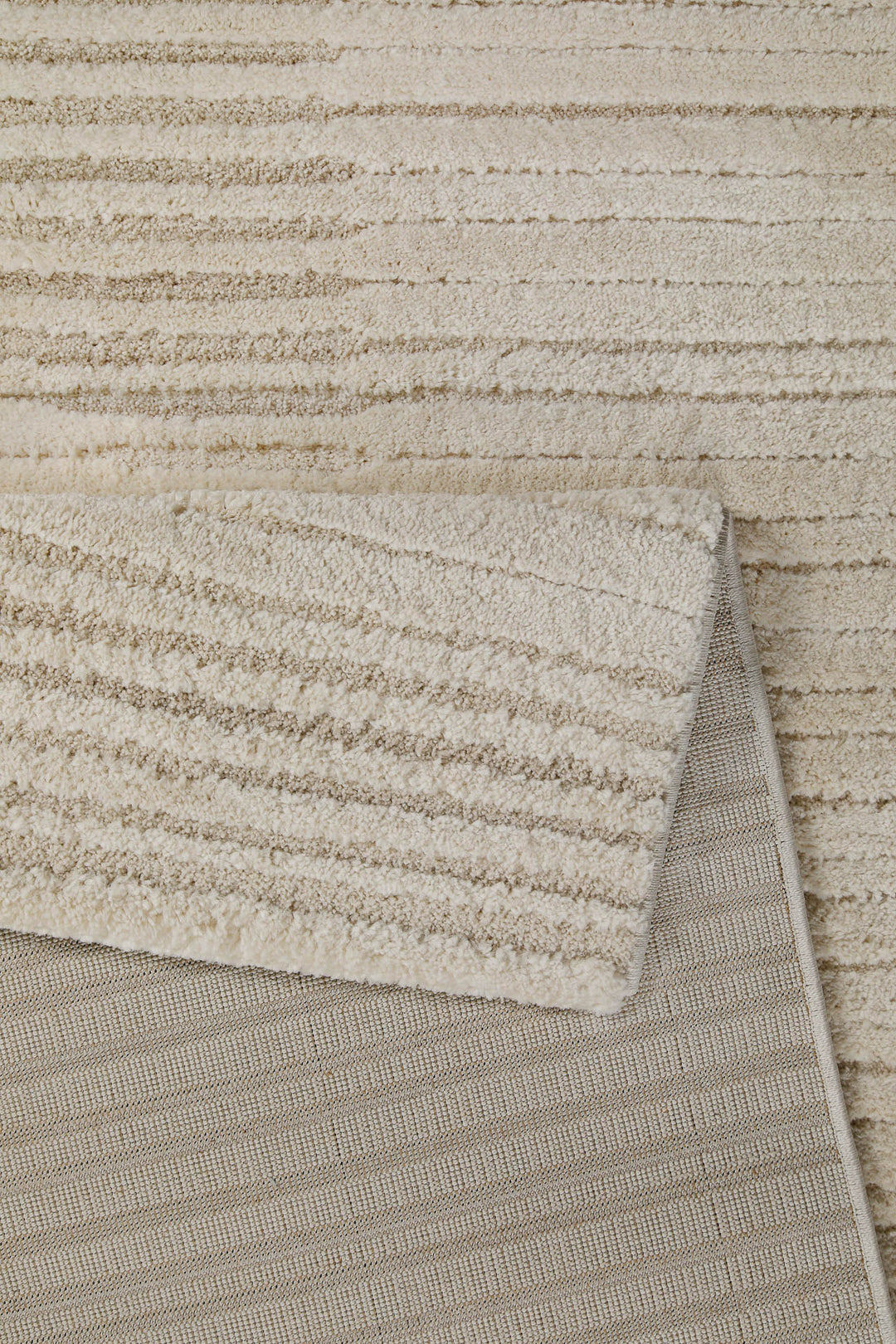 Sven Teppich creme beige Kurzflor rechteckig