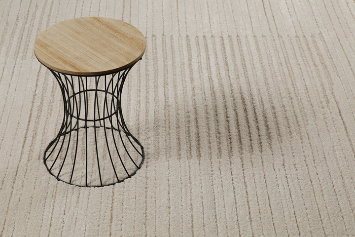 Sven Teppich creme beige Kurzflor rechteckig