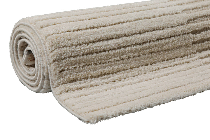 Sven Teppich creme beige Kurzflor rechteckig