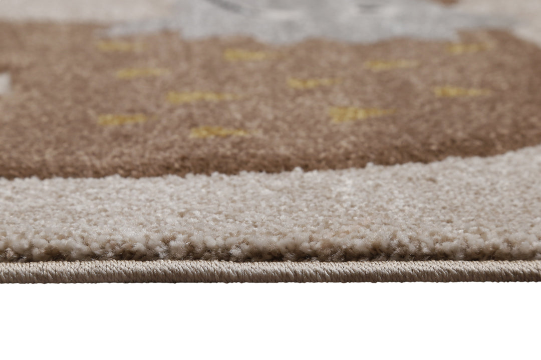 T-Rex & Friends Teppich sand beige meliert Kurzflor rechteckig