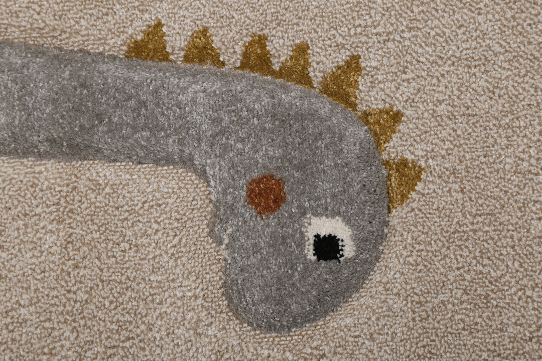 T-Rex & Friends Teppich sand beige meliert Kurzflor rechteckig