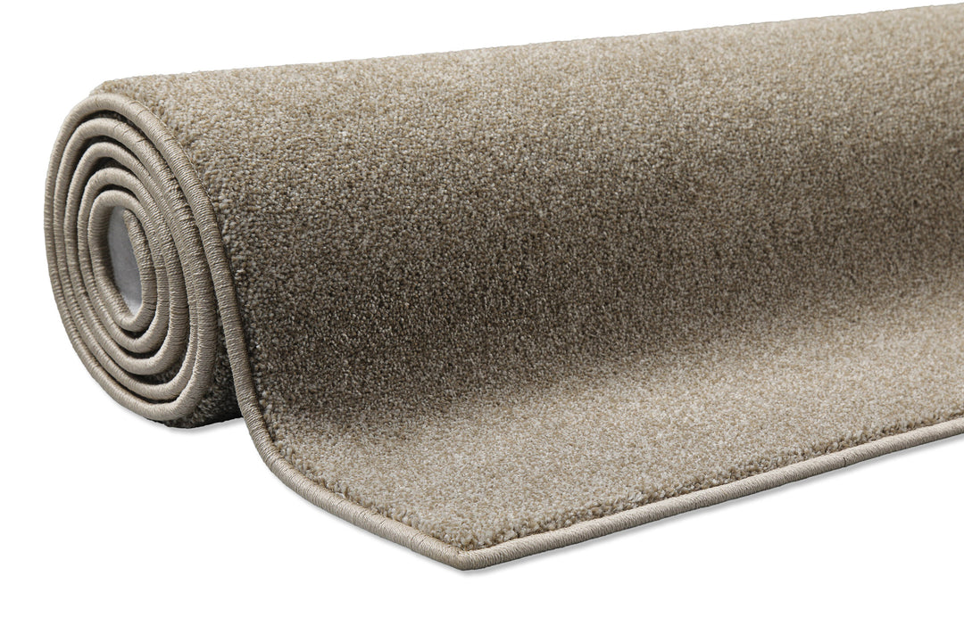 Tim Teppich dunkelbeige meliert Kurzflor rechteckig