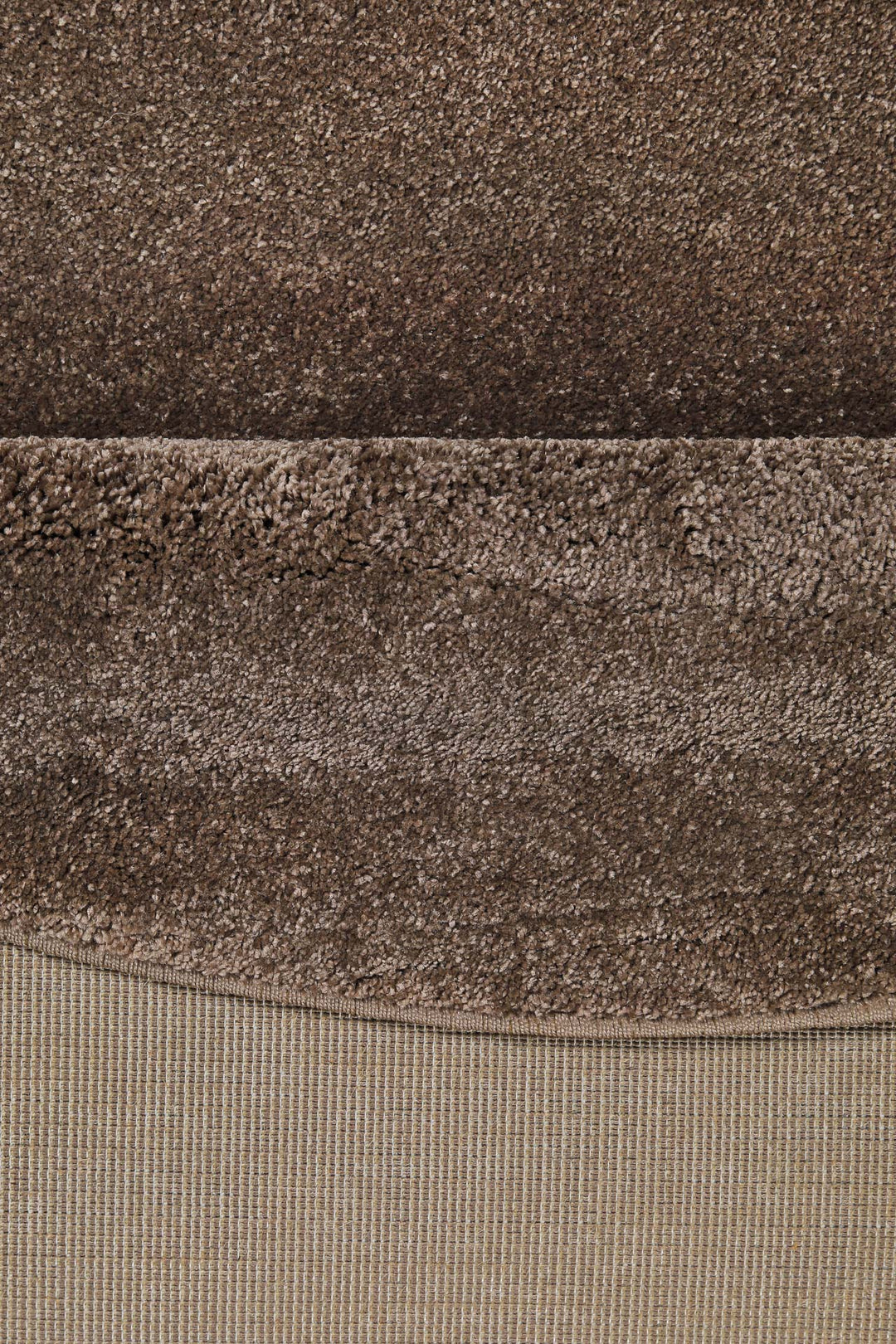 Topas Teppich braun Kurzflor rund