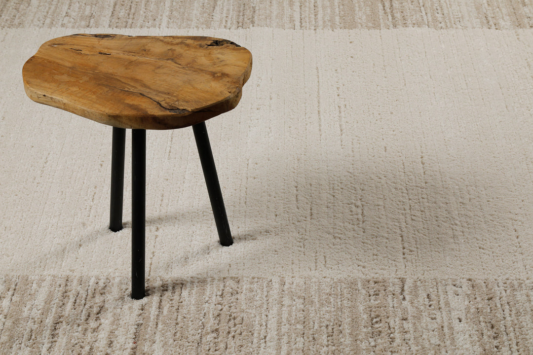 Thorben Teppich creme beige Kurzflor rechteckig