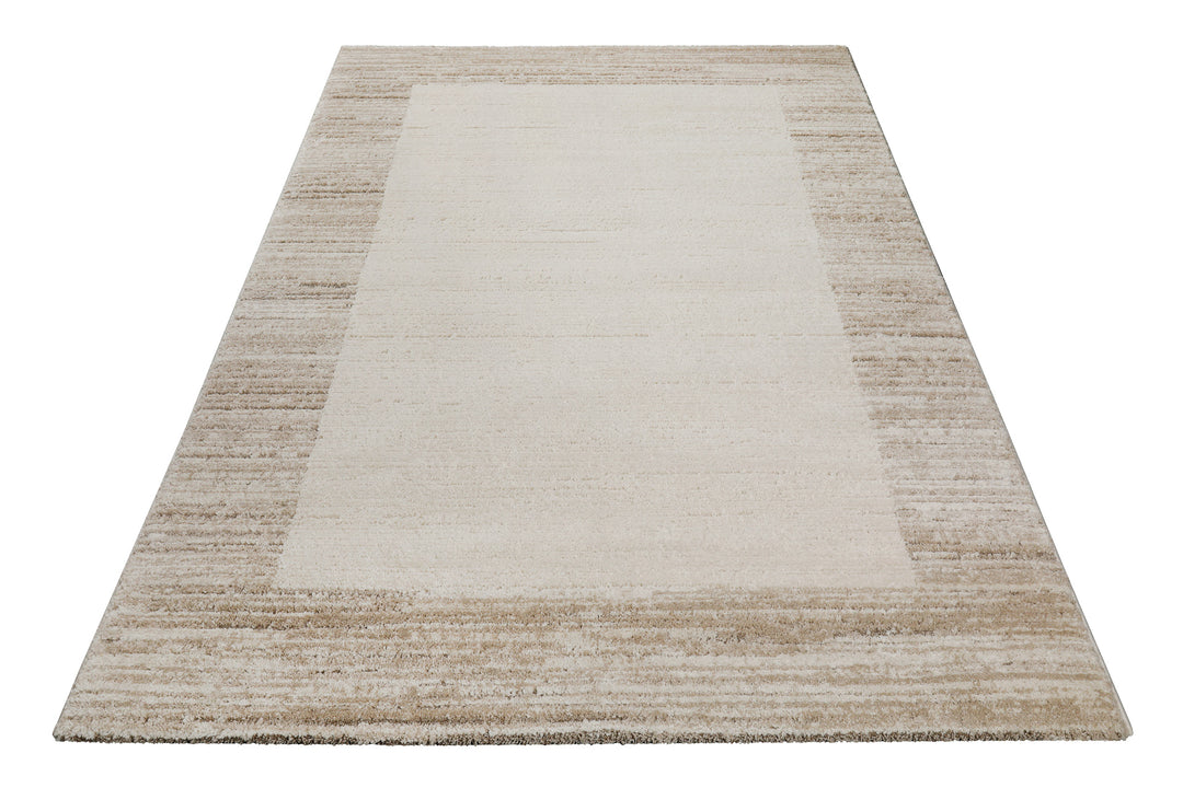 Thorben Teppich creme beige Kurzflor rechteckig