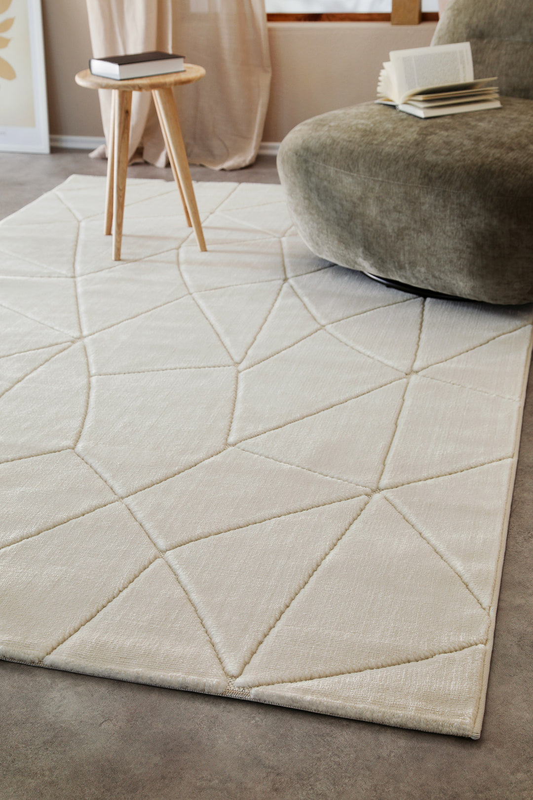Kurzflorteppich Creme Weiß Unplugged WECONhome kaufen