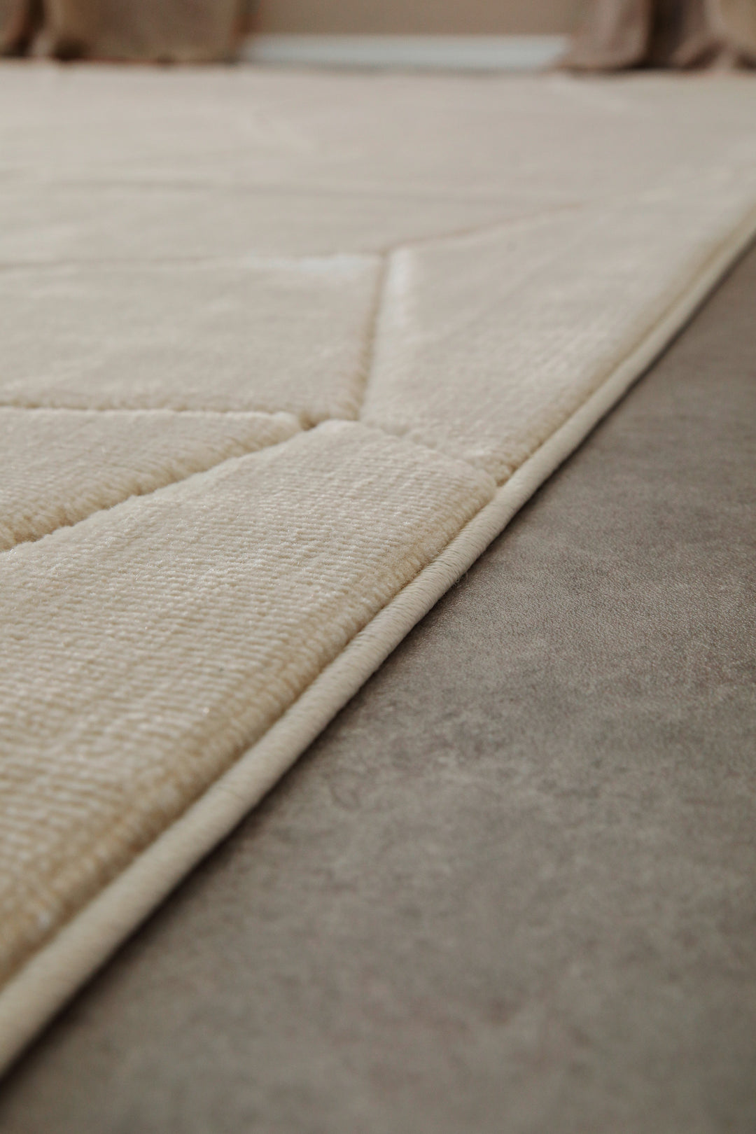 Unplugged Teppich sand beige Kurzflor rechteckig