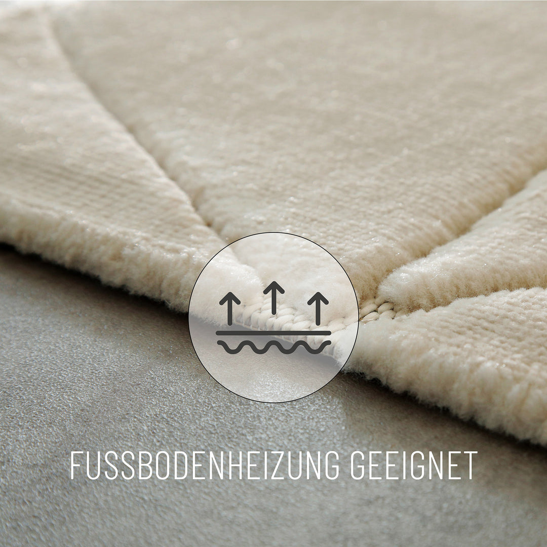 Unplugged Teppich sand beige Kurzflor rechteckig