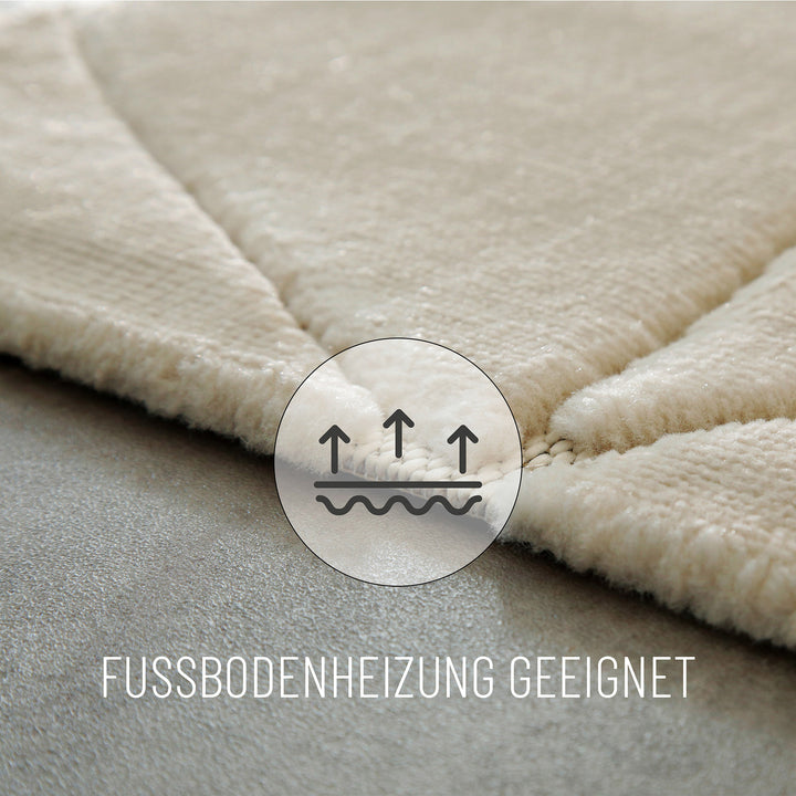 Unplugged Teppich sand beige Kurzflor rechteckig