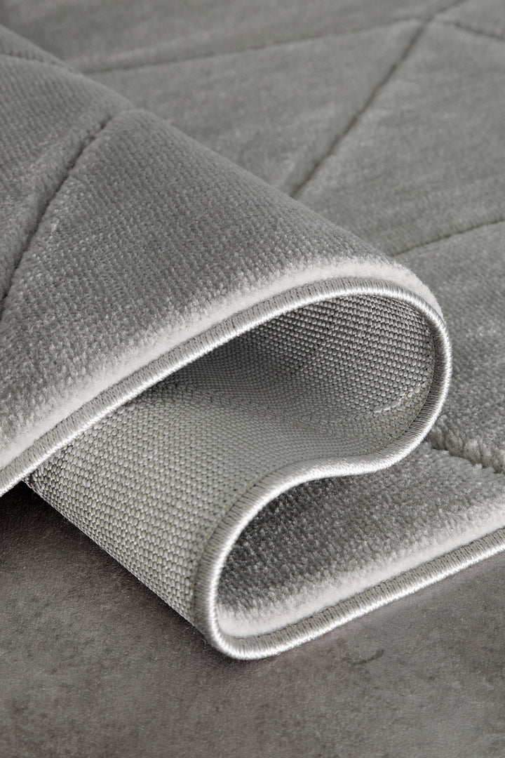 Unplugged Teppich grau Kurzflor rechteckig