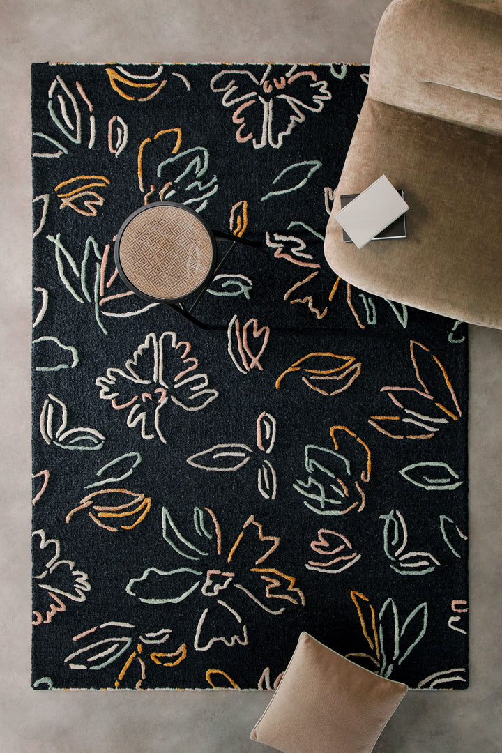 Kurzflorteppich Anthrazit aus Schurwolle "Vee" WECONhome