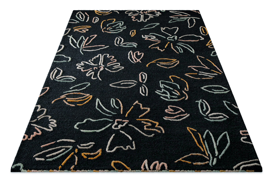 Kurzflorteppich Anthrazit aus Schurwolle "Vee" WECONhome