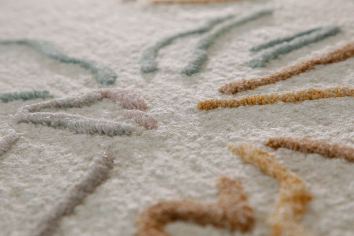 Kurzflorteppich Creme Weiß aus Schurwolle "Vee" WECONhome