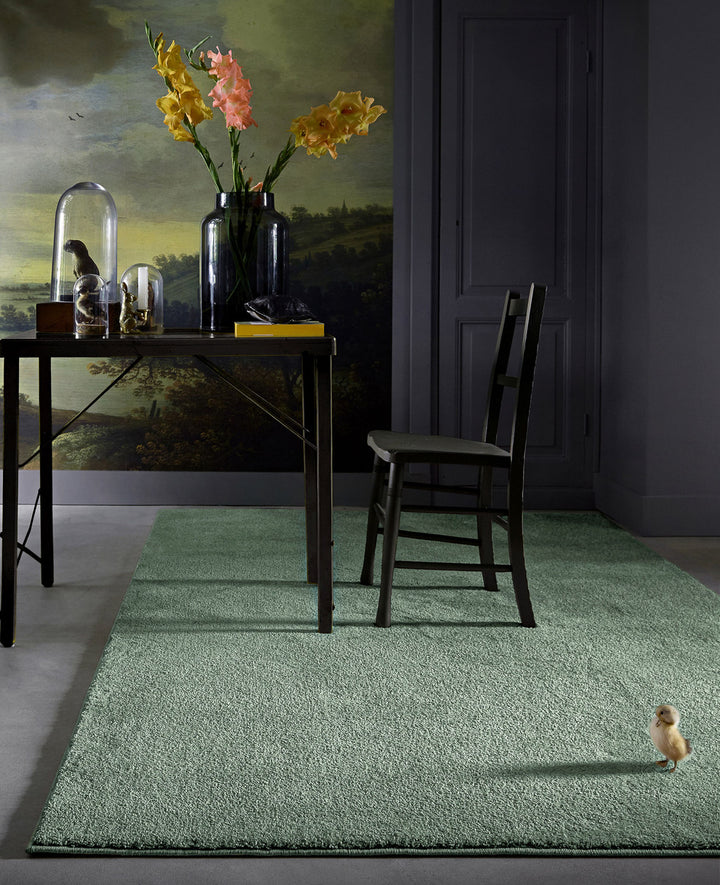Teppich Mint Grün Kurzflor weich & soft "Venice" Homie Living