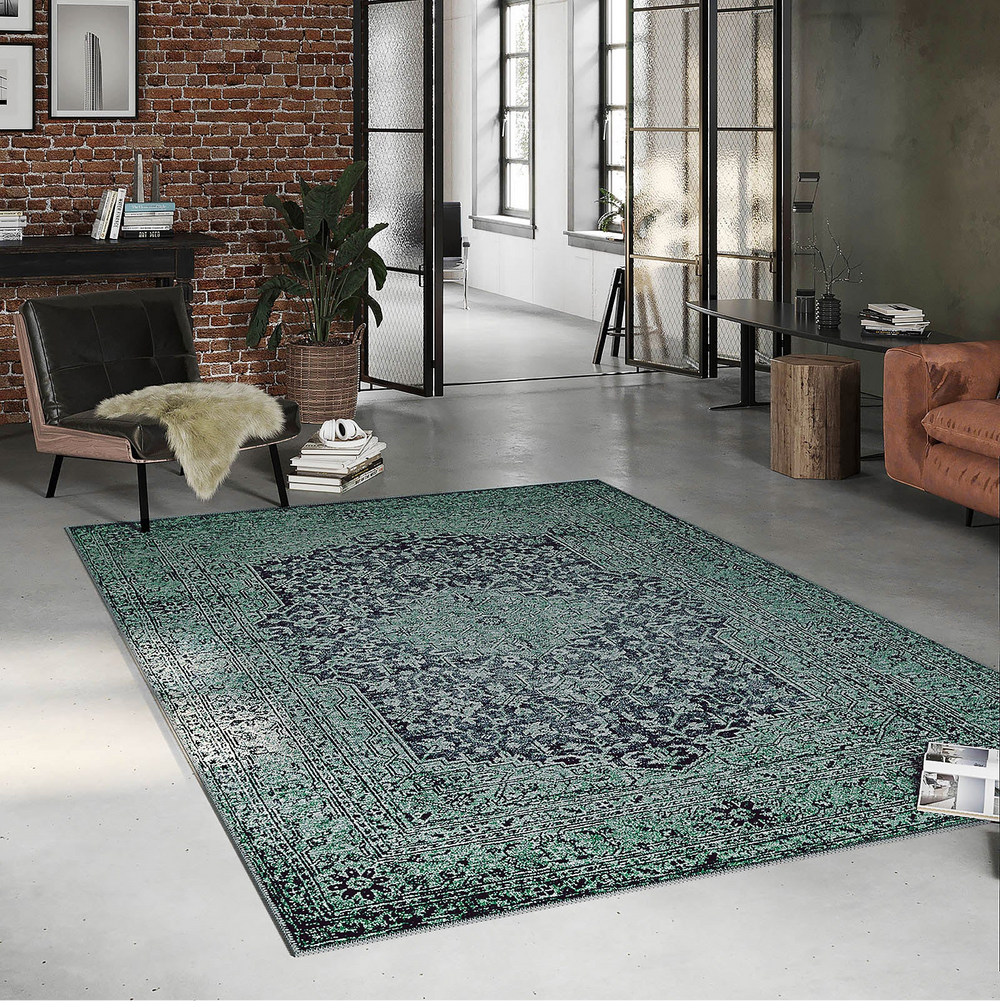 Interieurbild von 2nd Avenue Vintage Teppich im quadratischen Format