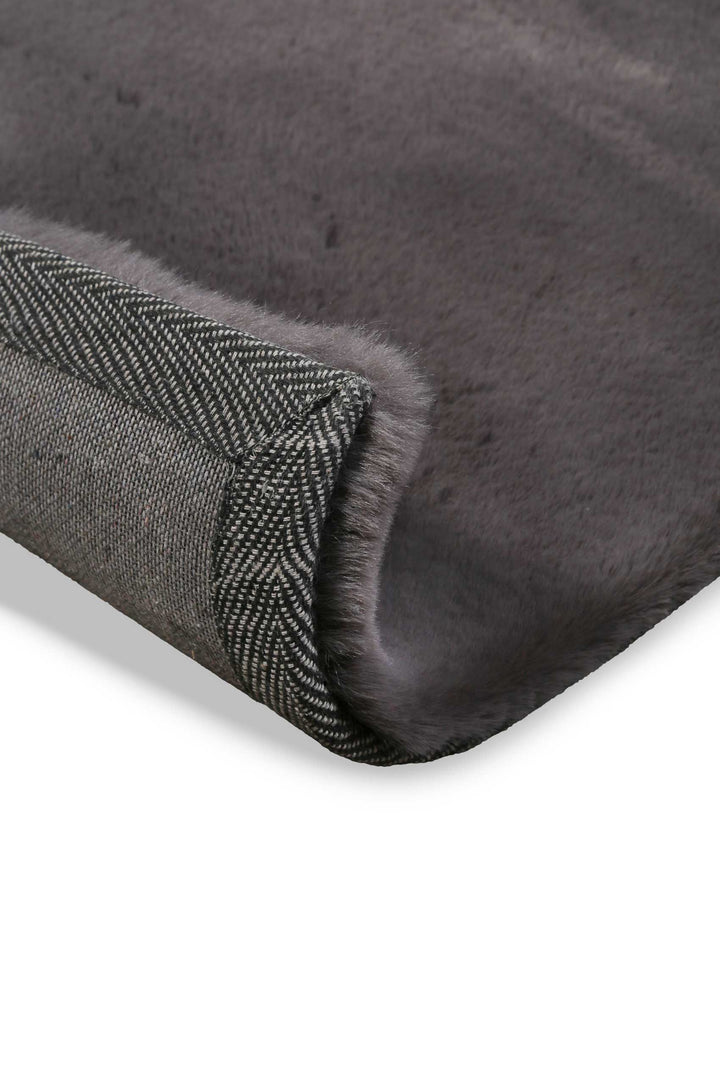 Anna Teppich anthrazit Hochflor rechteckig