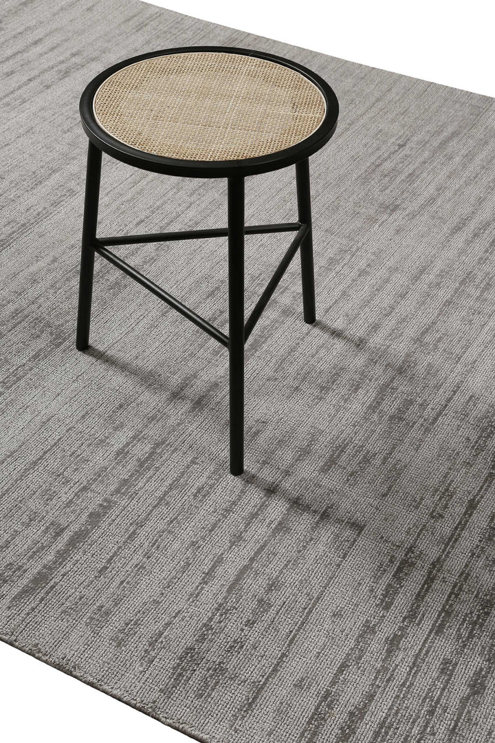 Emma Teppich hellgrau Kurzflor rechteckig