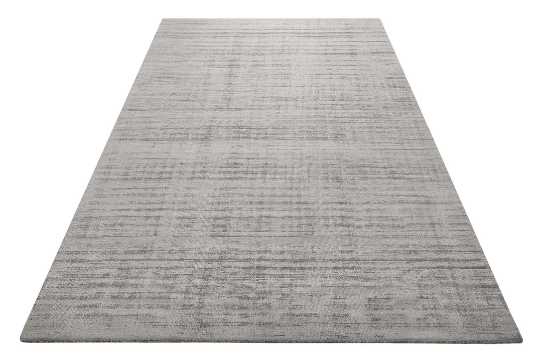 Emma Teppich hellgrau Kurzflor rechteckig