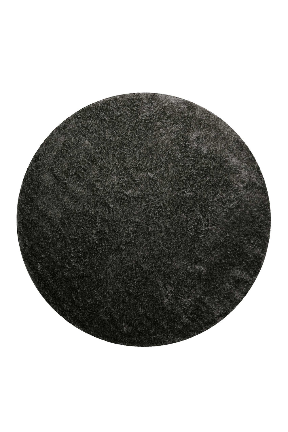 Fanny Teppich anthrazit grau Hochflor rund