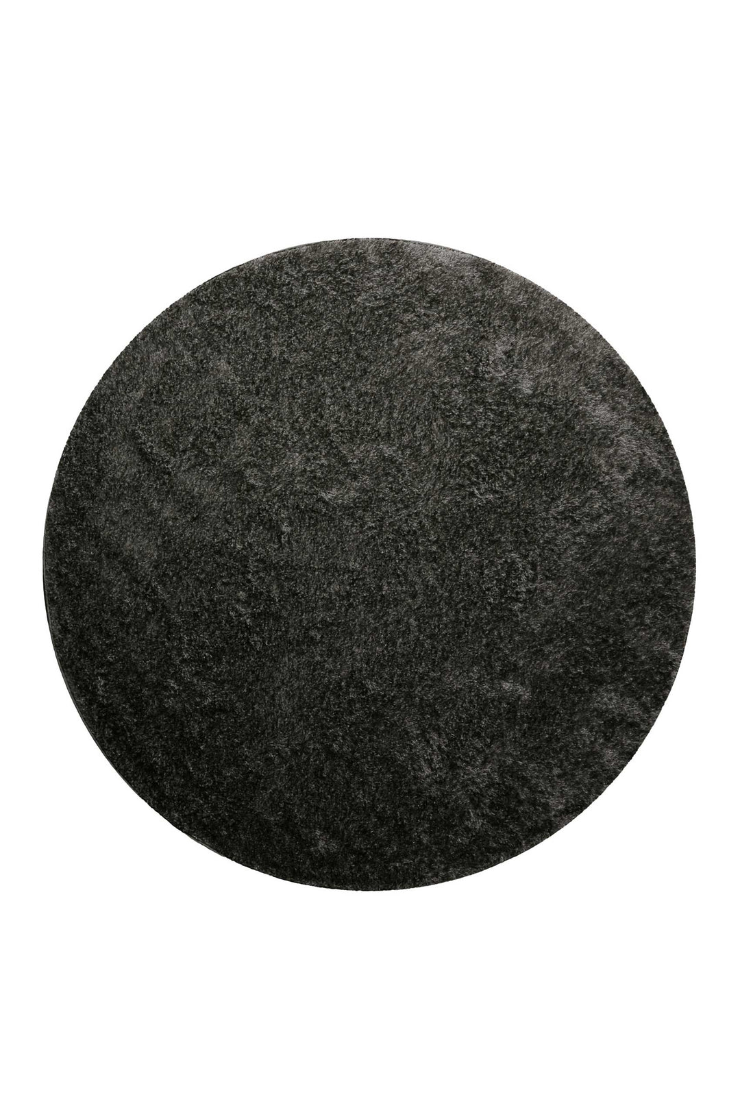 Fanny Teppich anthrazit grau Hochflor rund