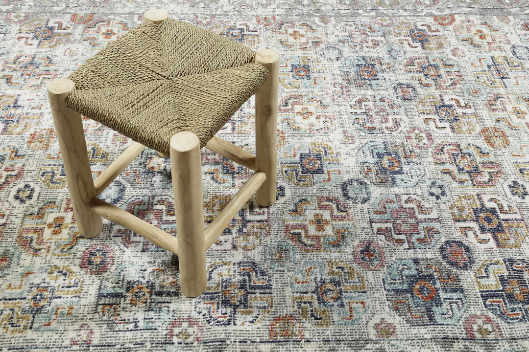 Geneva Outdoor hellblau Kurzflor rechteckig