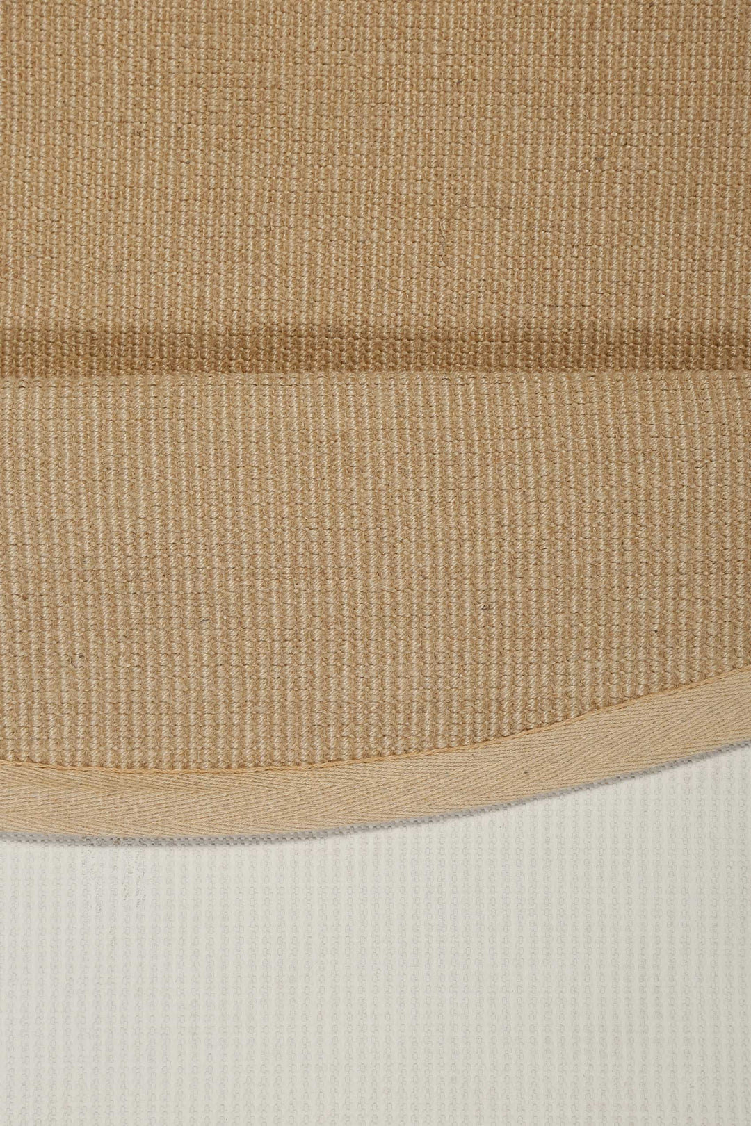 Hugo one Teppich natur braun Kurzflor rund