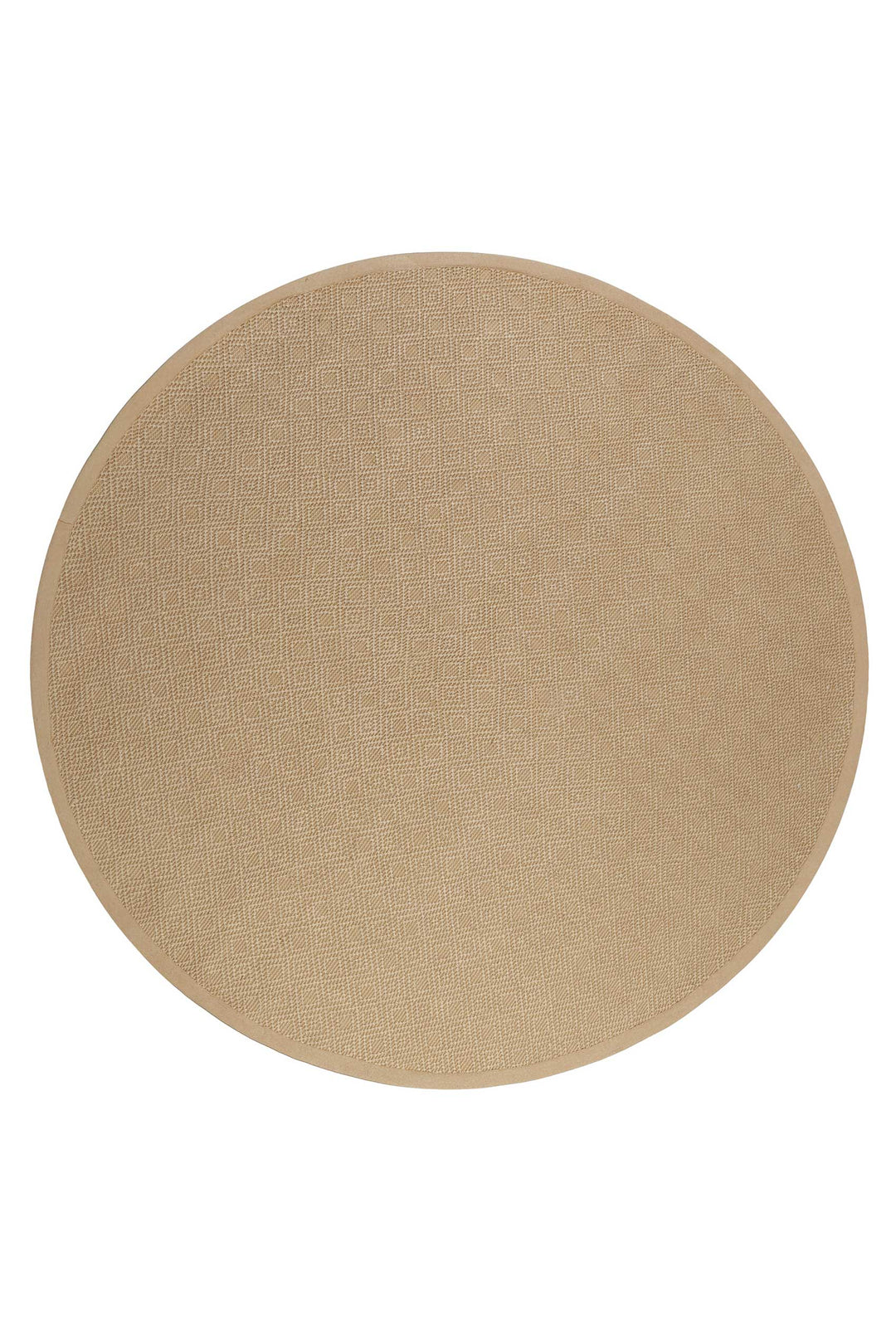 Hugo two Teppich natur braun Kurzflor rund