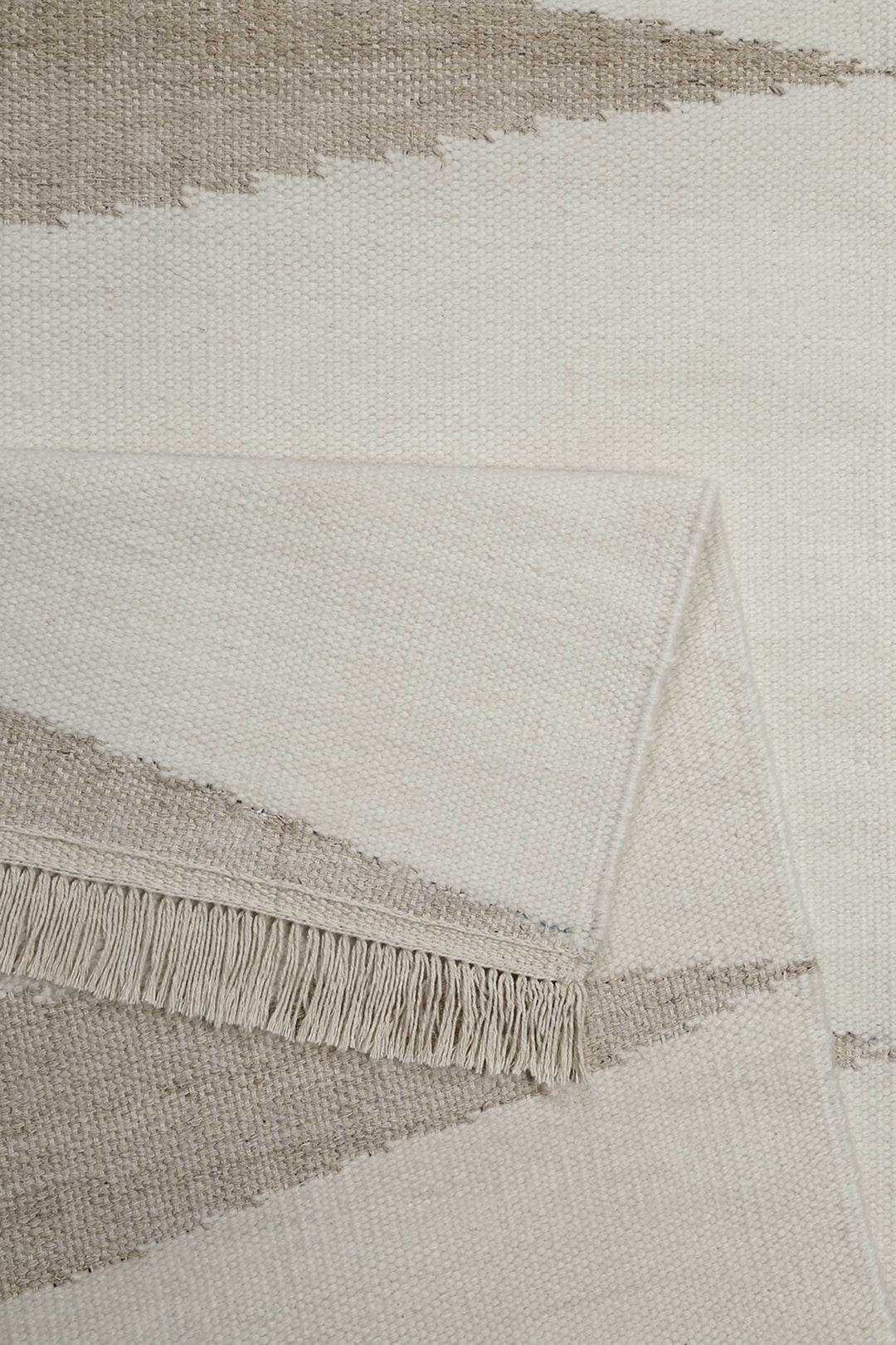 Smart Triangle Teppich natur Kurzflor rechteckig