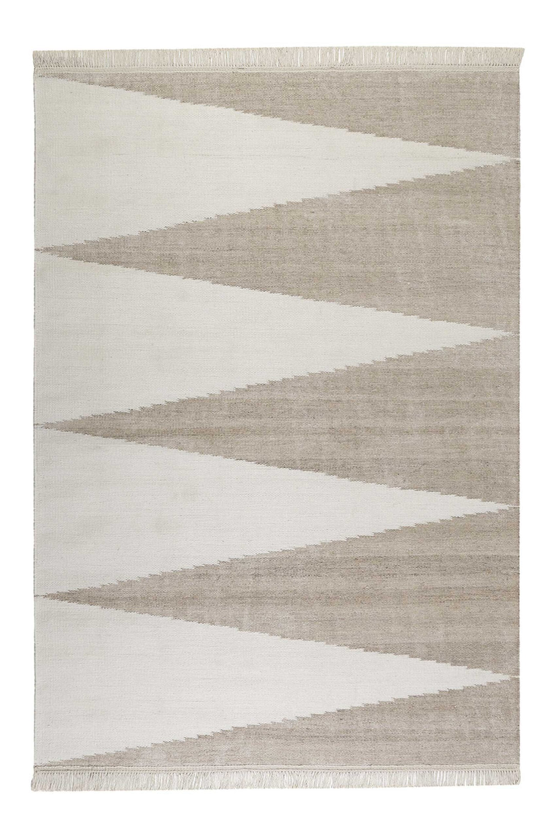 Smart Triangle Teppich natur Kurzflor rechteckig