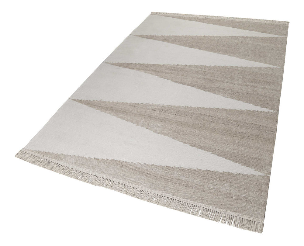 Smart Triangle Teppich natur Kurzflor rechteckig