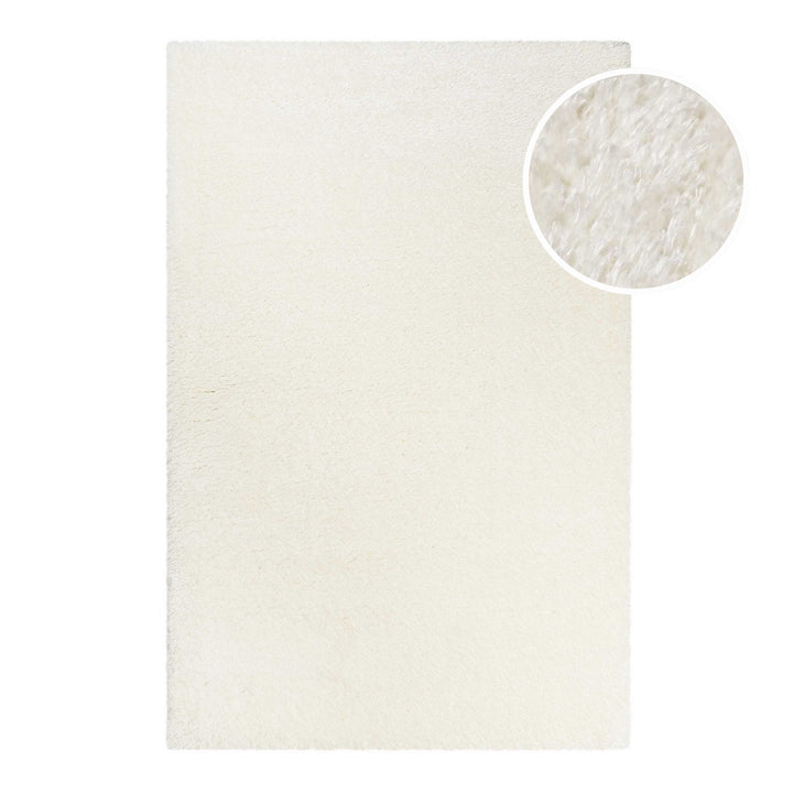 Hochflor Teppich Weiß Creme "Toubkal" WECONhome