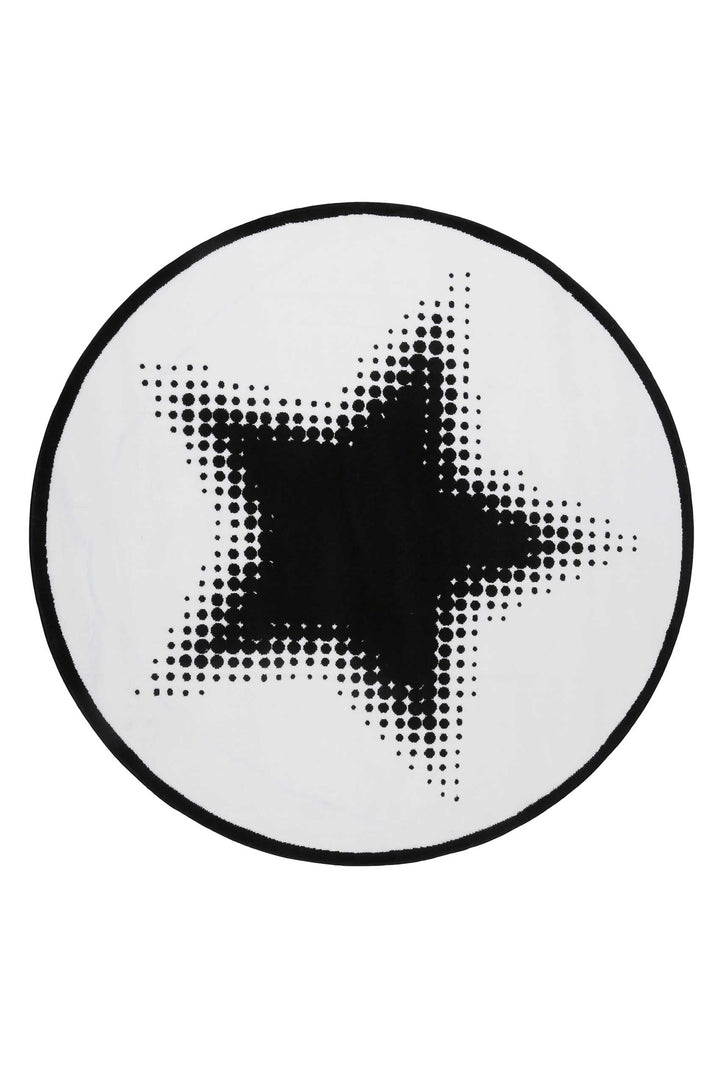 Walk of Fame Teppich weiss Kurzflor rechteckig