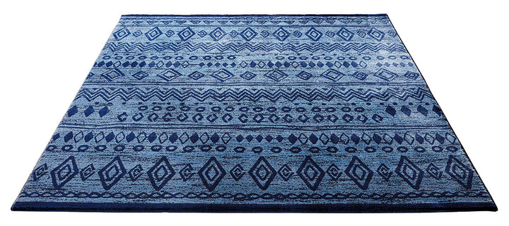 Contemporary Kelim Teppich multicolor Kurzflor rechteckig