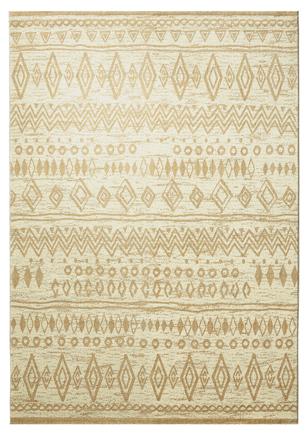 Contemporary Kelim Teppich beige Kurzflor rechteckig