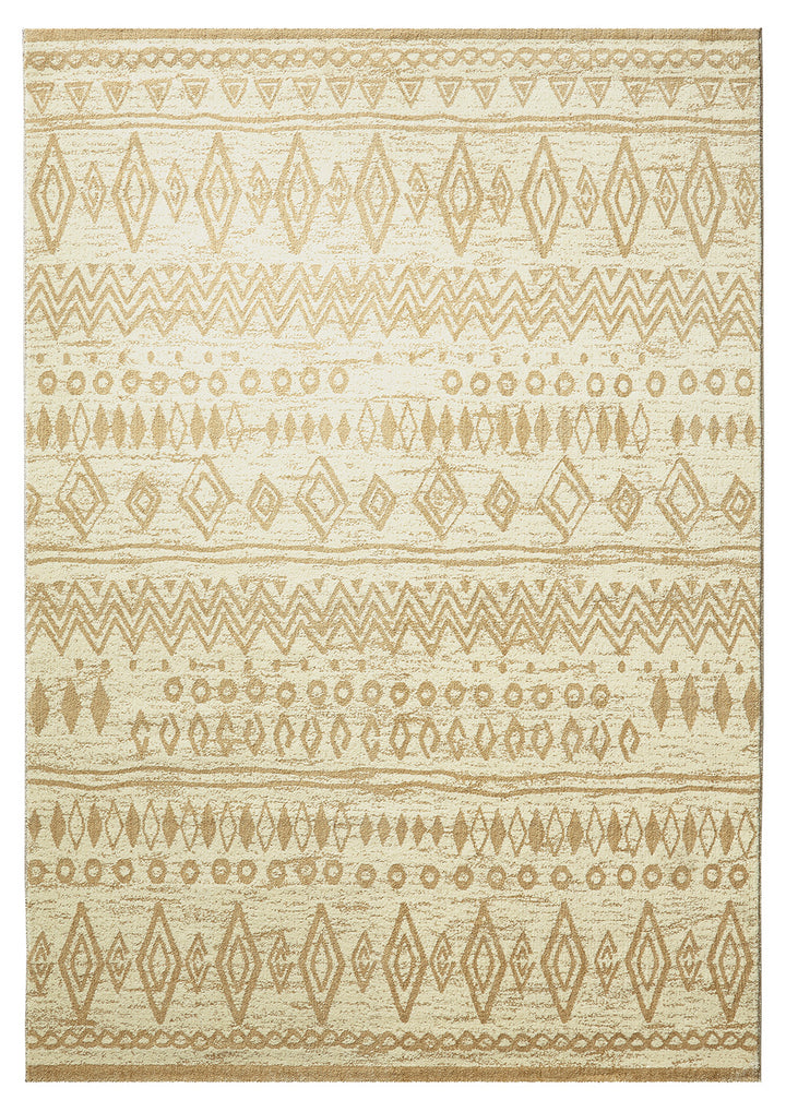 Contemporary Kelim Teppich beige Kurzflor rechteckig